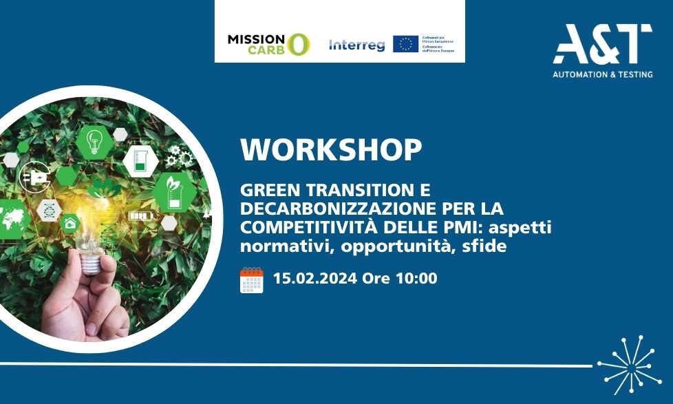 "Green transition e decarbonizzazione per la competitività delle PMI" 